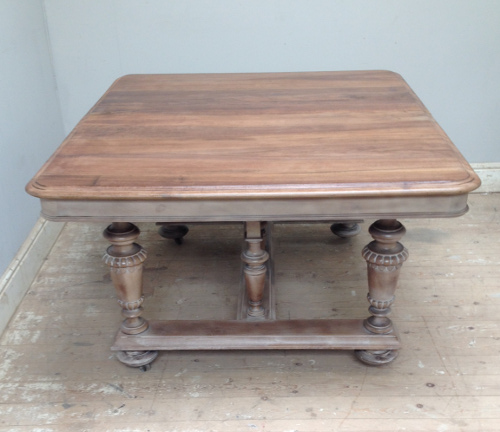 large antique french extending dining table